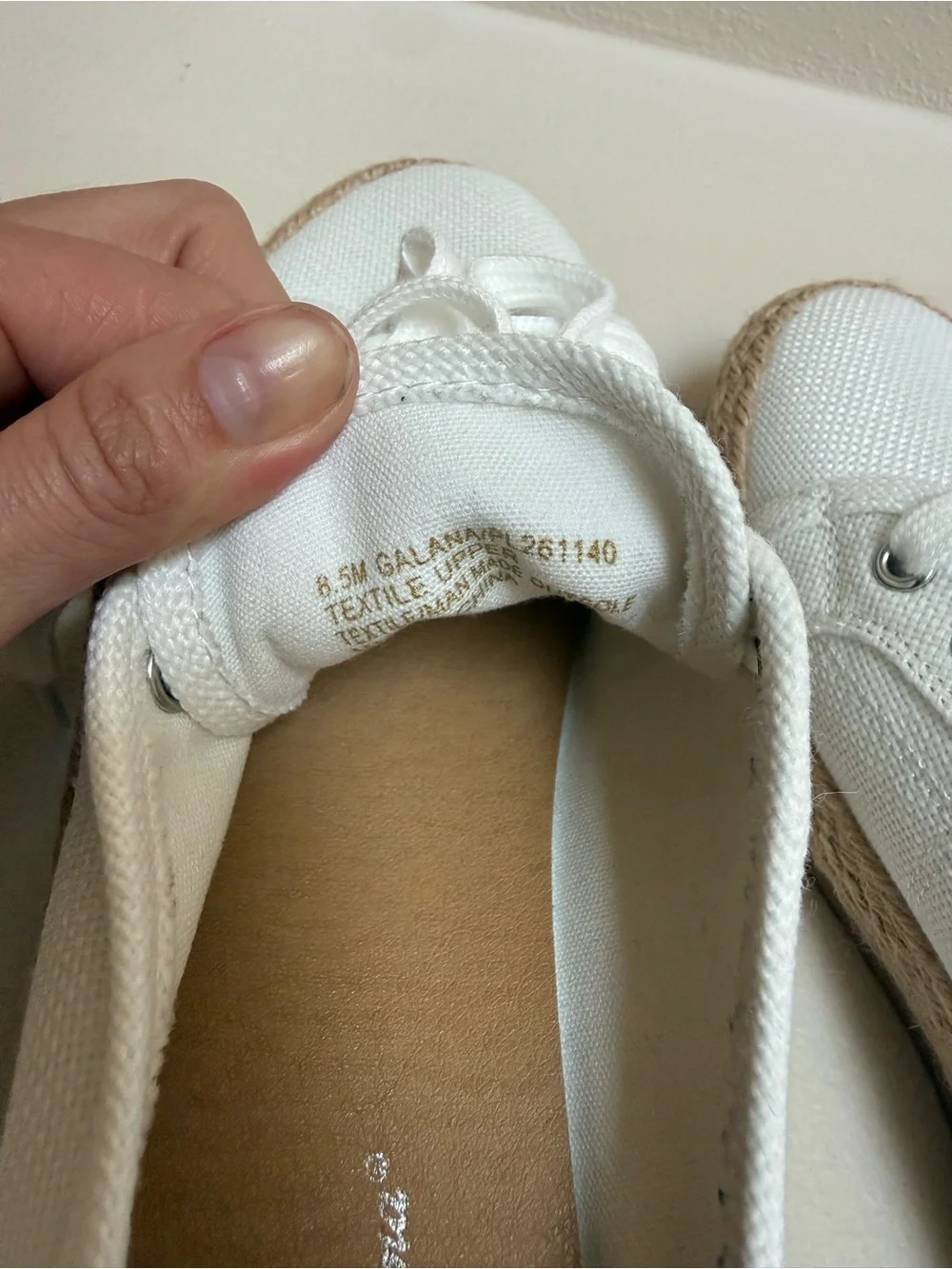 Tommy Bahama White Canvas Espadrille Lace-Up Sneakers with Jute Trim